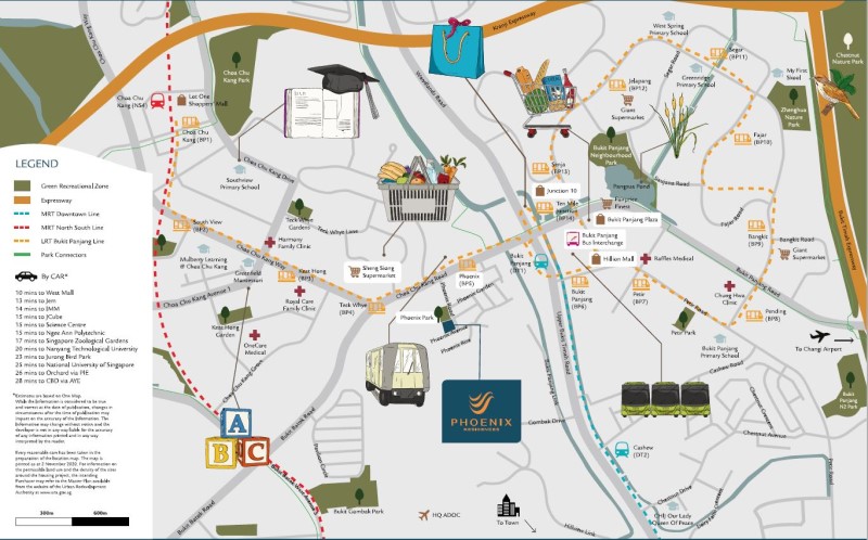 phoenix residences map